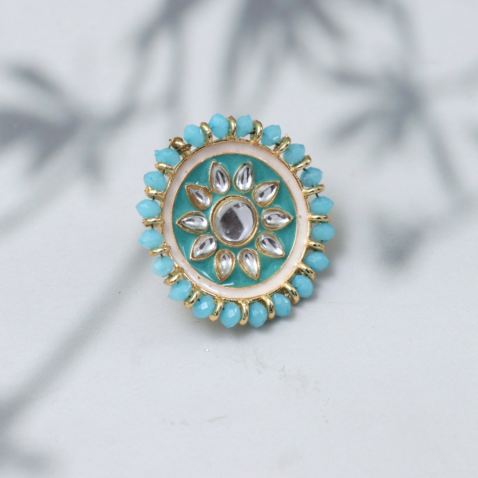 Azure Blossom Stud Earrings - SHILPRATNAA