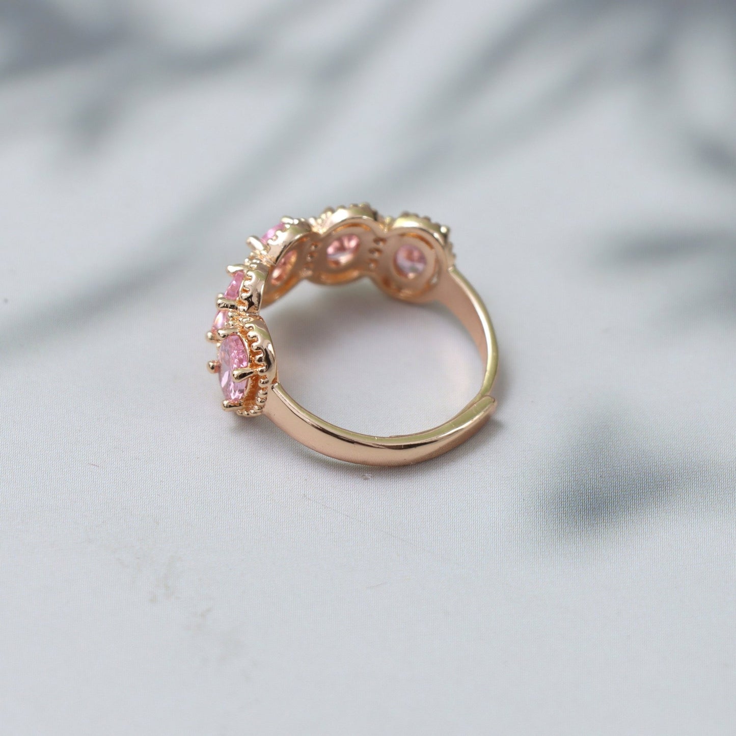 Rose Gold Pink Harmony Ring - SHILPRATNAA