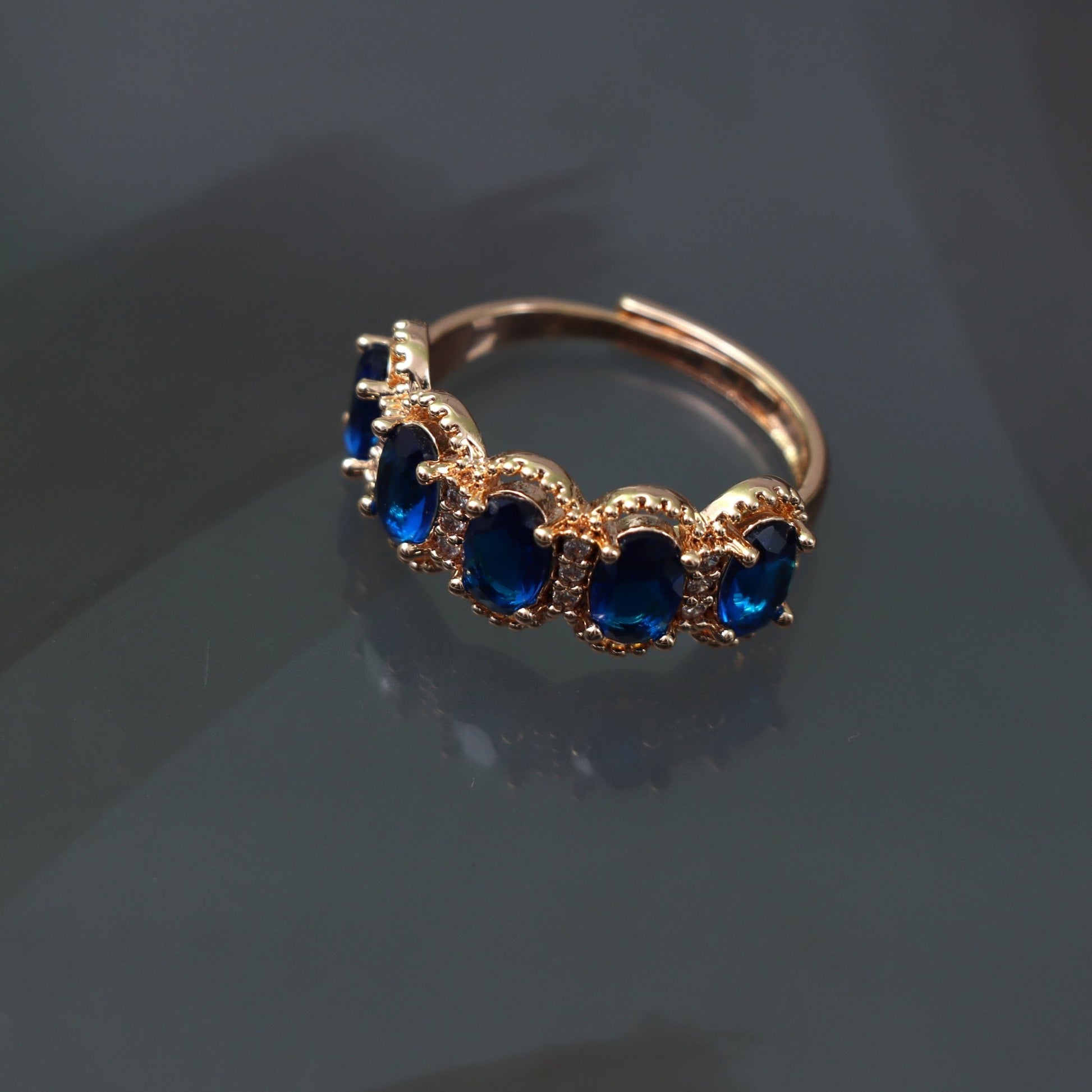 Royal Blue Harmony Ring - SHILPRATNAA