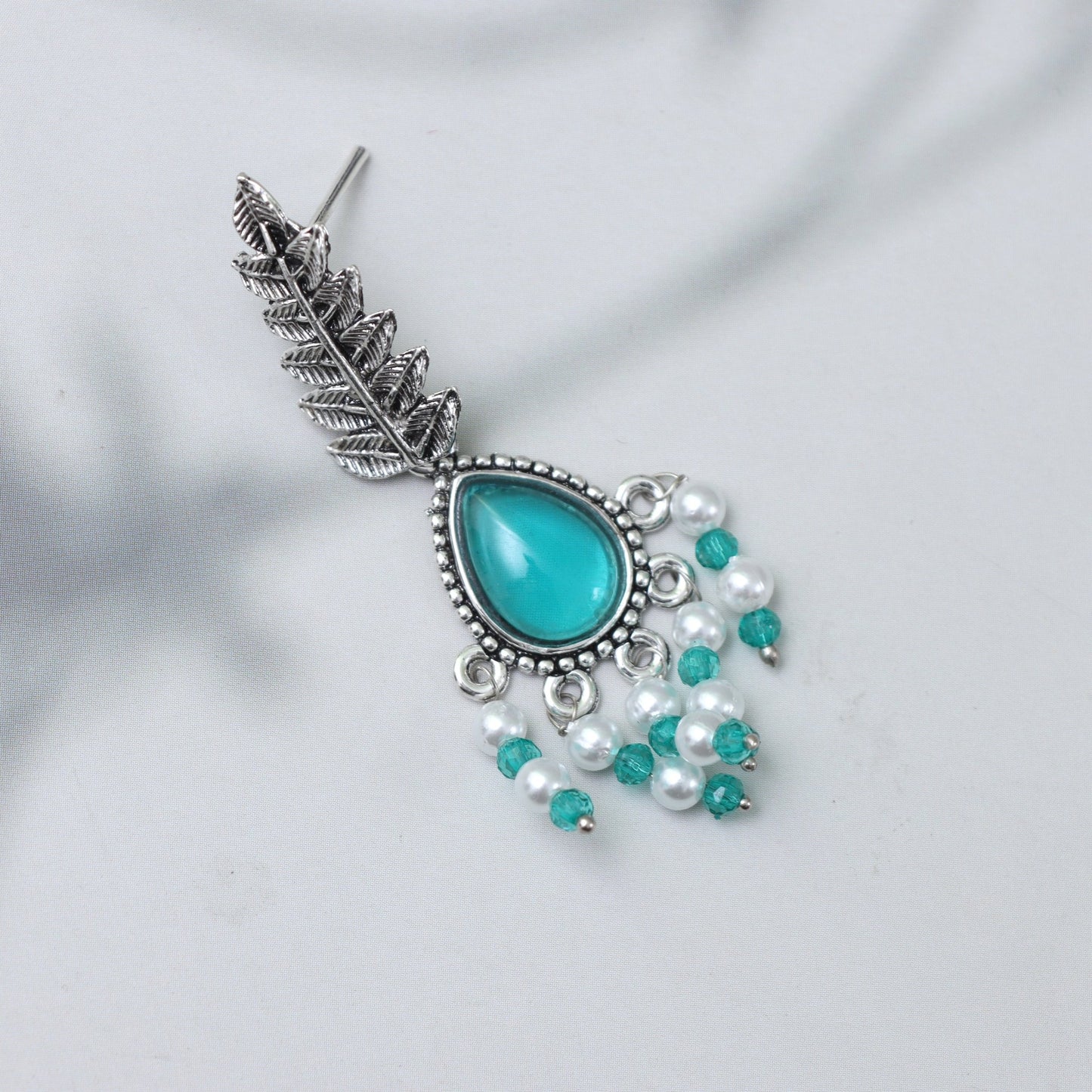 Turquoise Teardrop Dangle Earrings - SHILPRATNAA