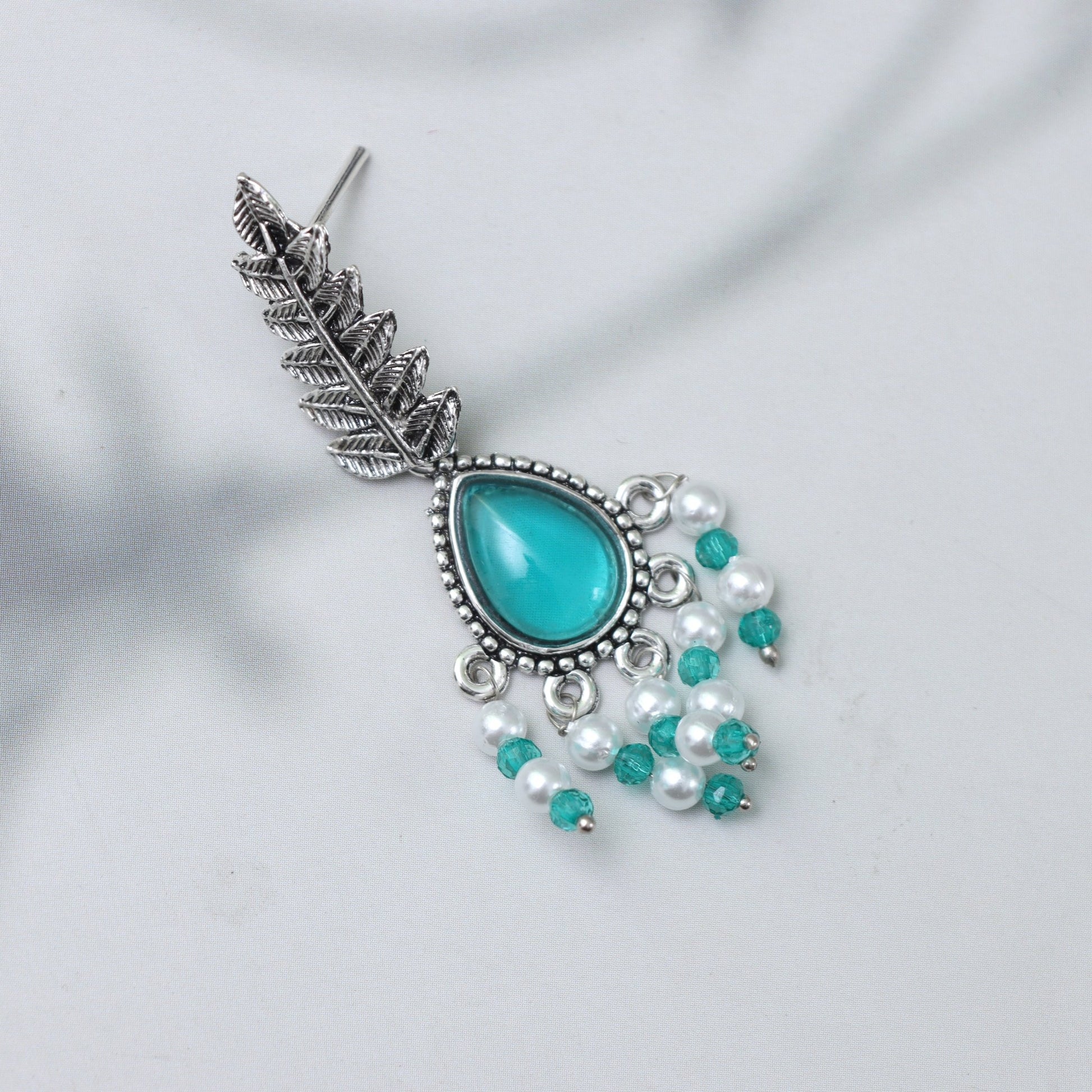 Turquoise Teardrop Dangle Earrings - SHILPRATNAA